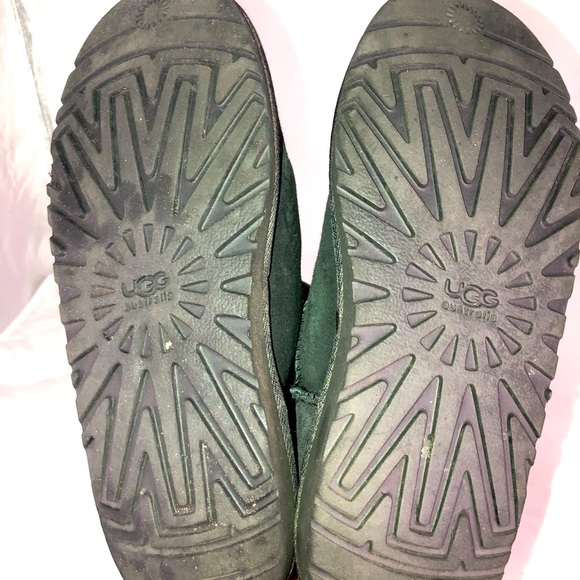 UGG Black Bow.Tie Suede Booties Women’s Size 6 - Picture 5 of 6